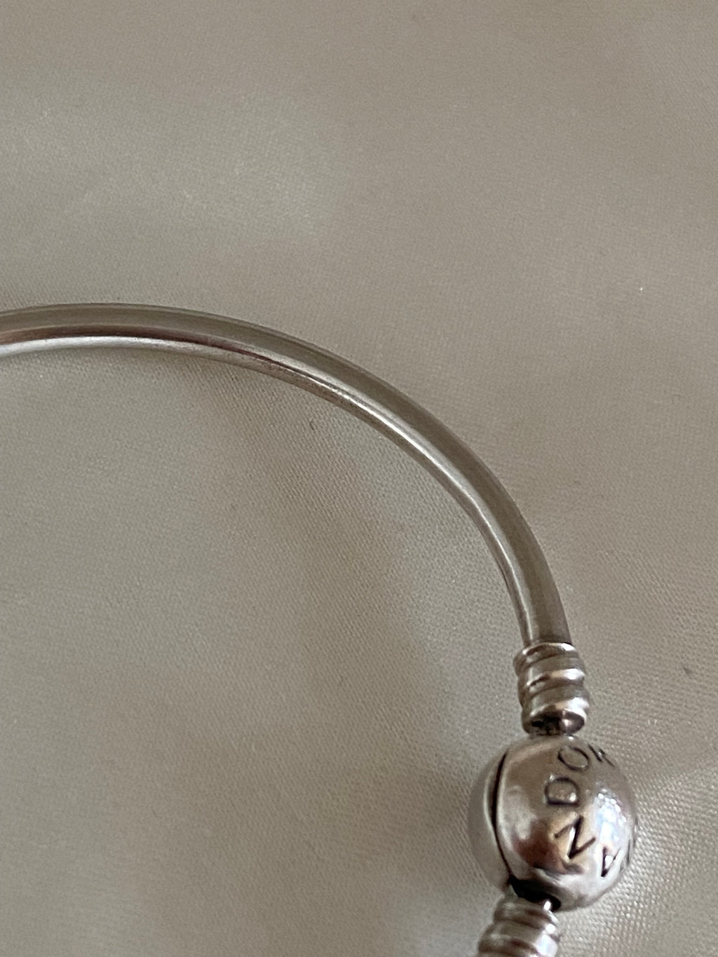 Pandora Moments Logo Clasp Bangle, 590713