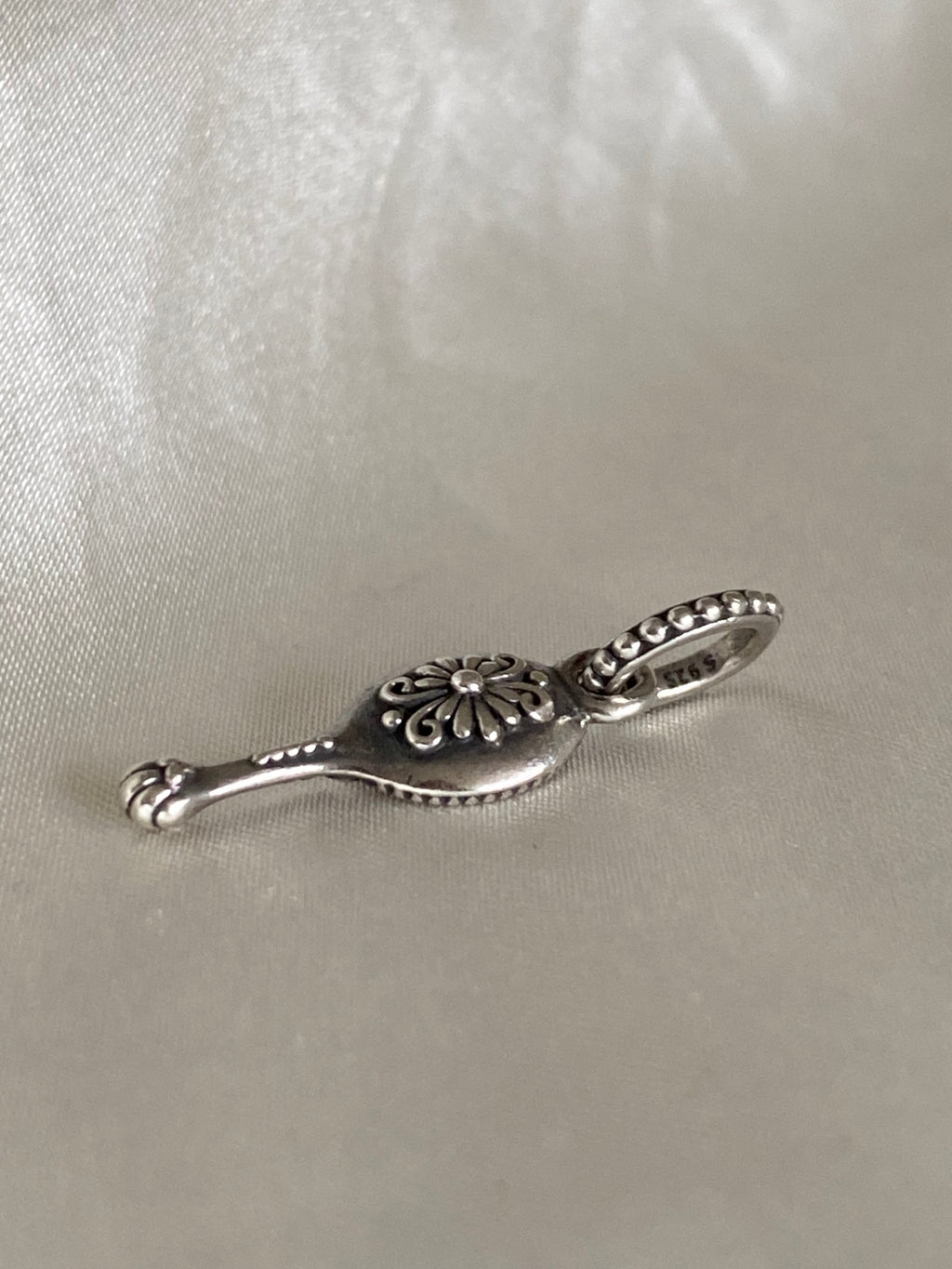 Pandora Vanity Mirror Silver Enamel Charm, 791223EN44