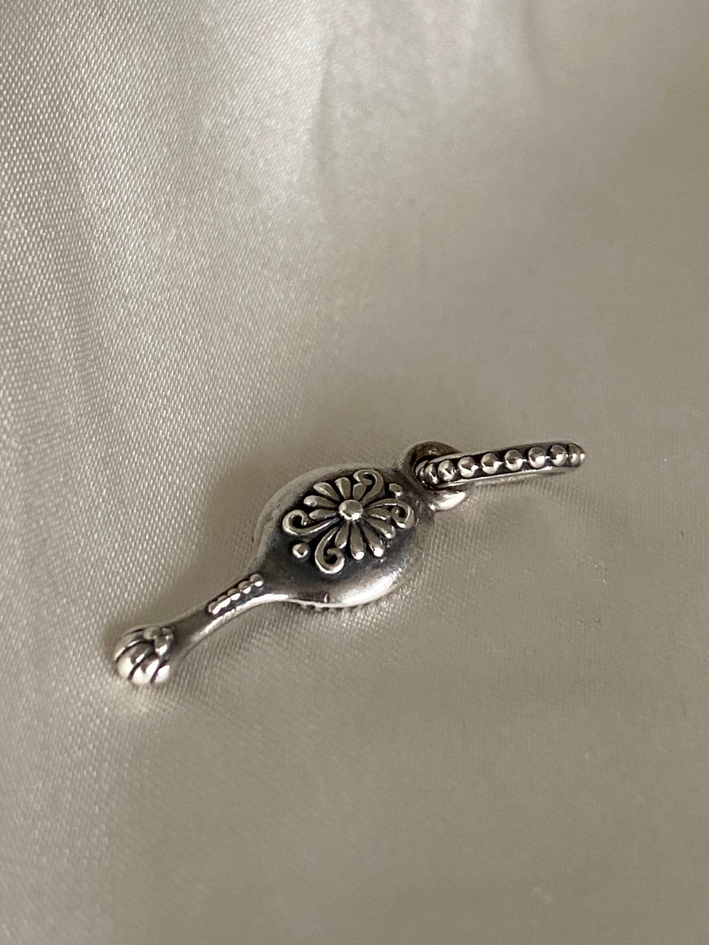 Pandora Vanity Mirror Silver Enamel Charm, 791223EN44