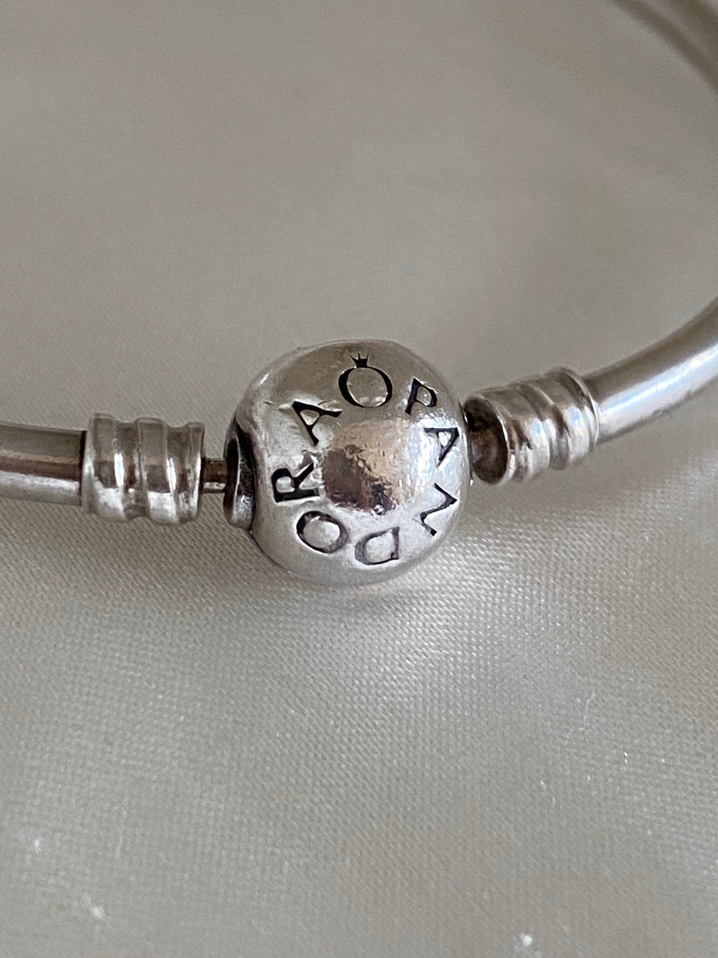 Pandora Moments Logo Clasp Bangle, 590713