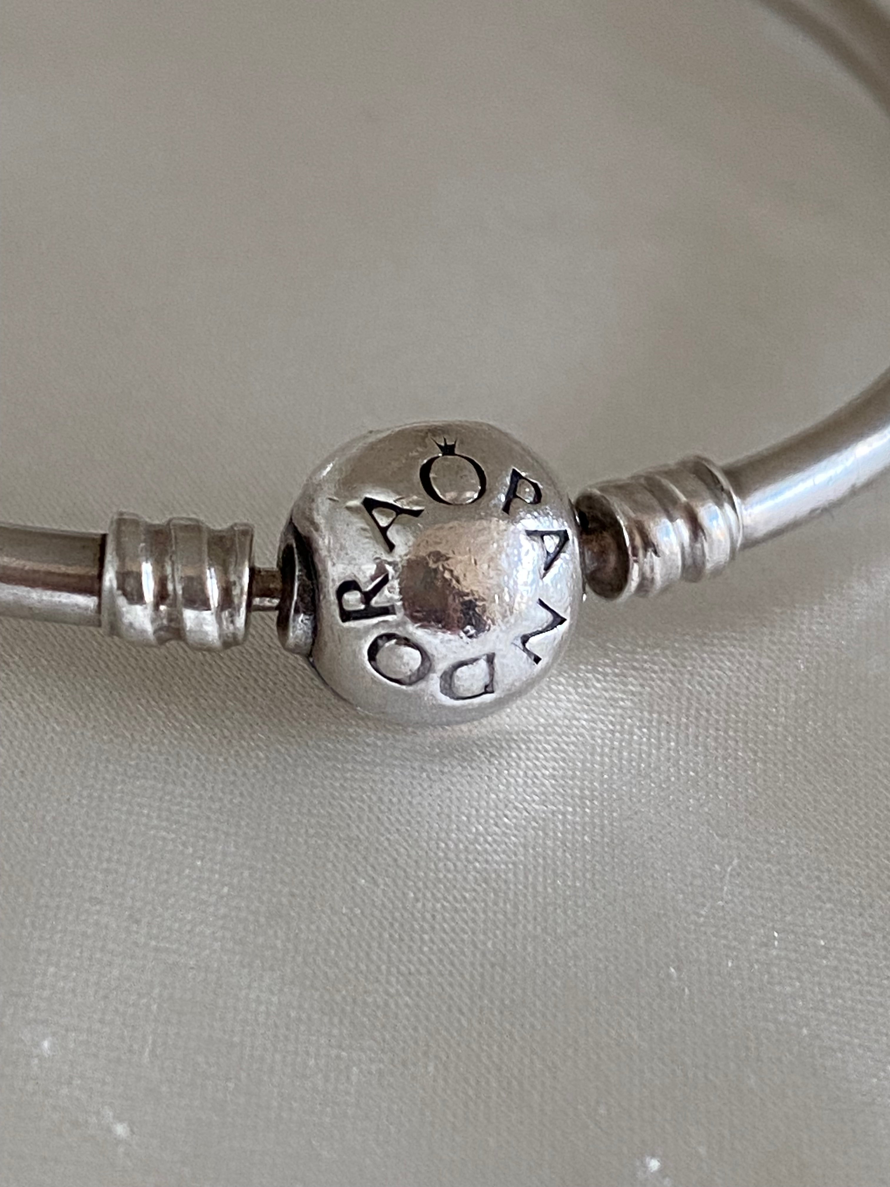 Pandora Moments Logo Clasp Bangle, 590713