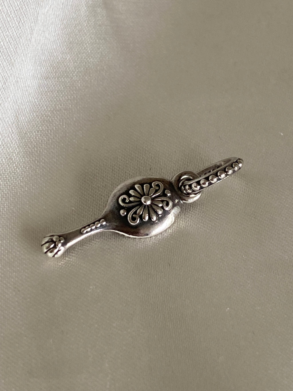 Pandora Vanity Mirror Silver Enamel Charm, 791223EN44