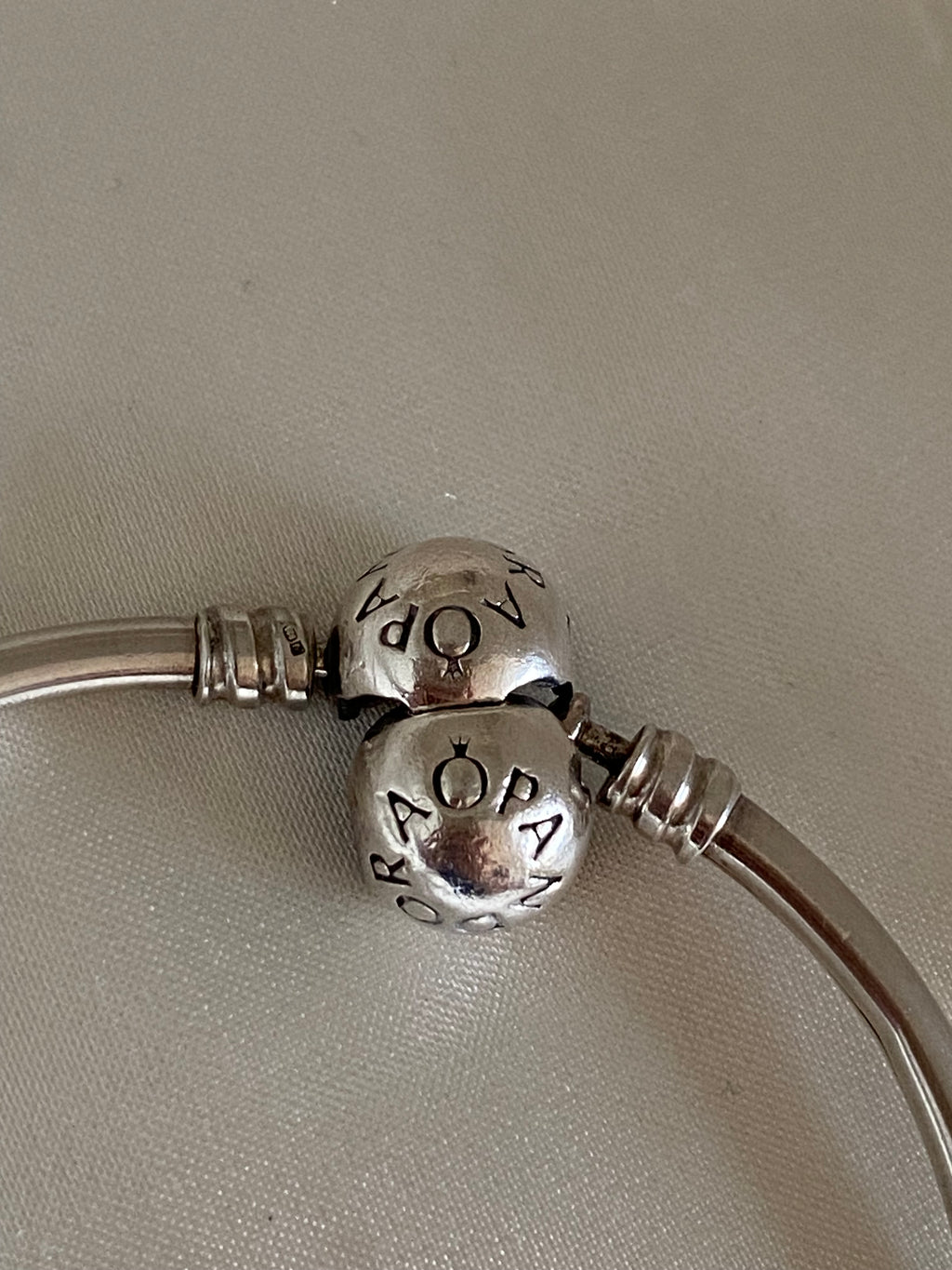 Pandora Moments Logo Clasp Bangle, 590713