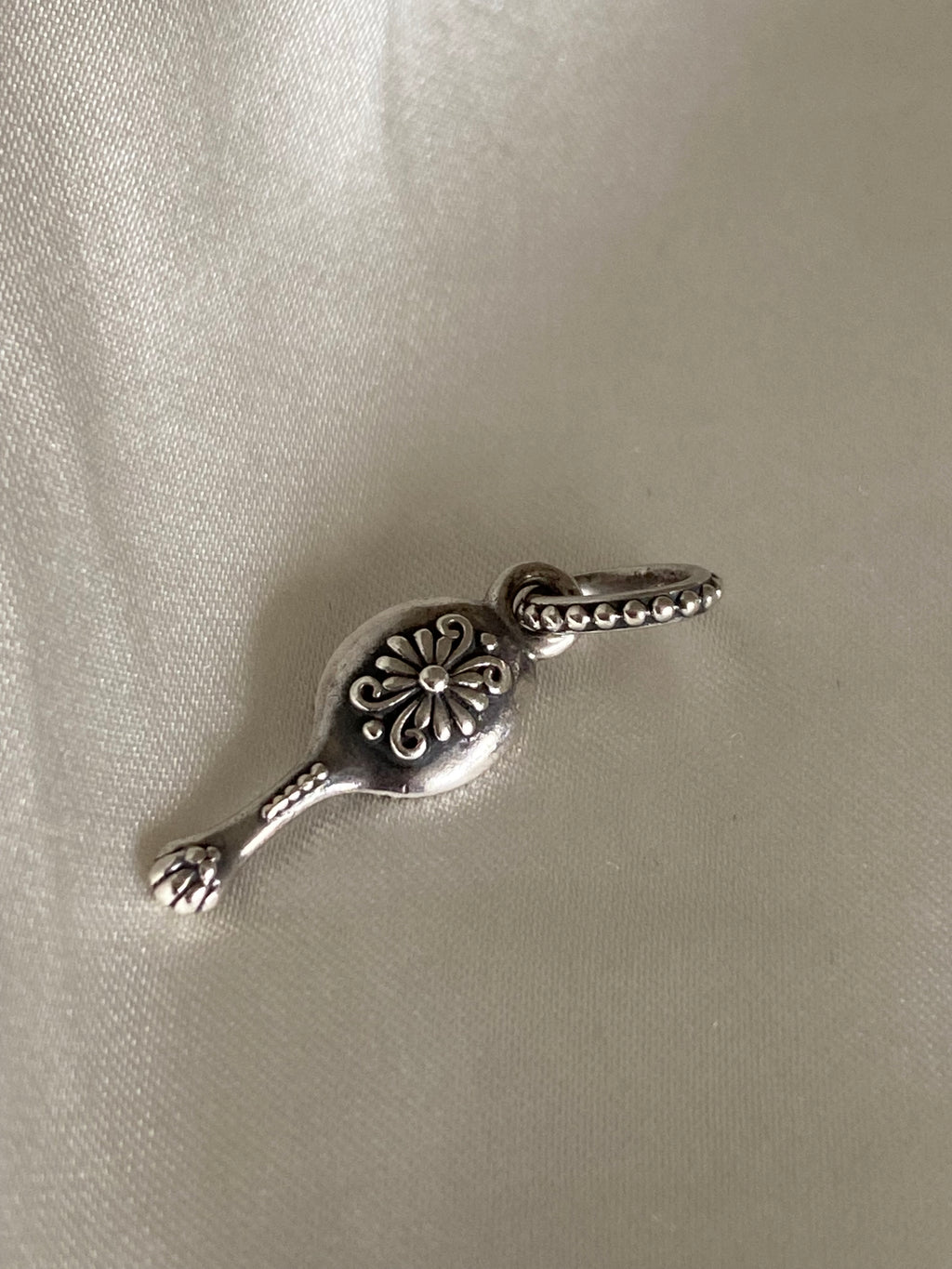 Pandora Vanity Mirror Silver Enamel Charm, 791223EN44