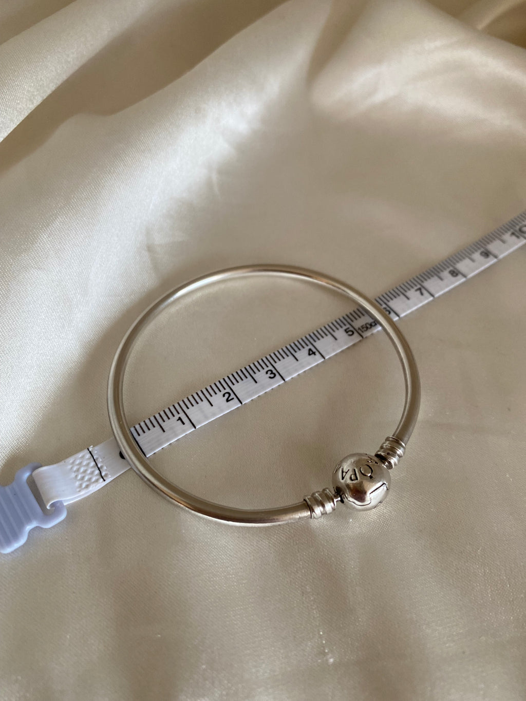 Pandora Moments Logo Clasp Bangle, 590713