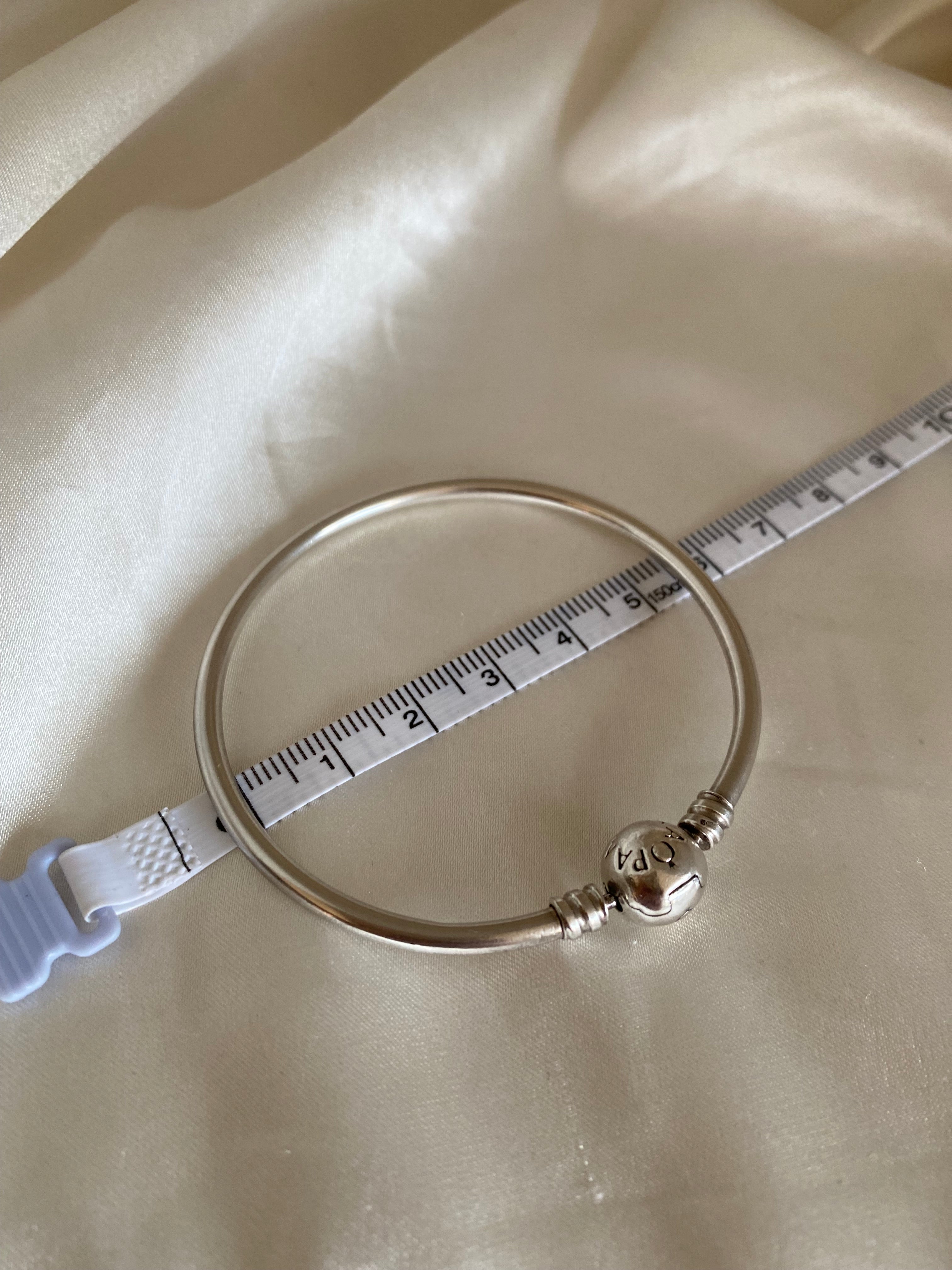 Pandora Moments Logo Clasp Bangle, 590713