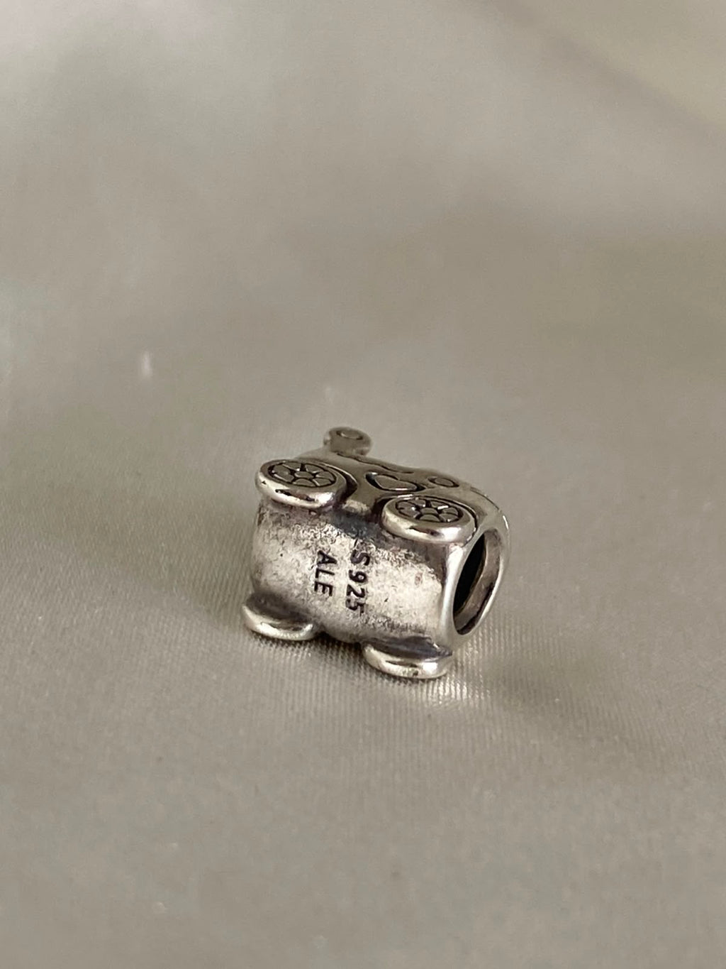Pre-owned Pandora Baby Carriage Charm 790346 Sterling Silver